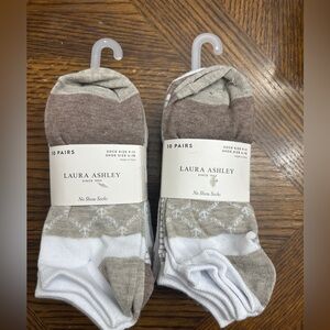 NWT Laura Ashley women no show socks 20 pairs
